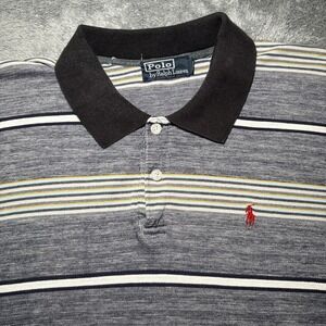 Vintage Polo Ralph Lauren Short Sleeve Men's XL Striped Multicolor Rare Shirt